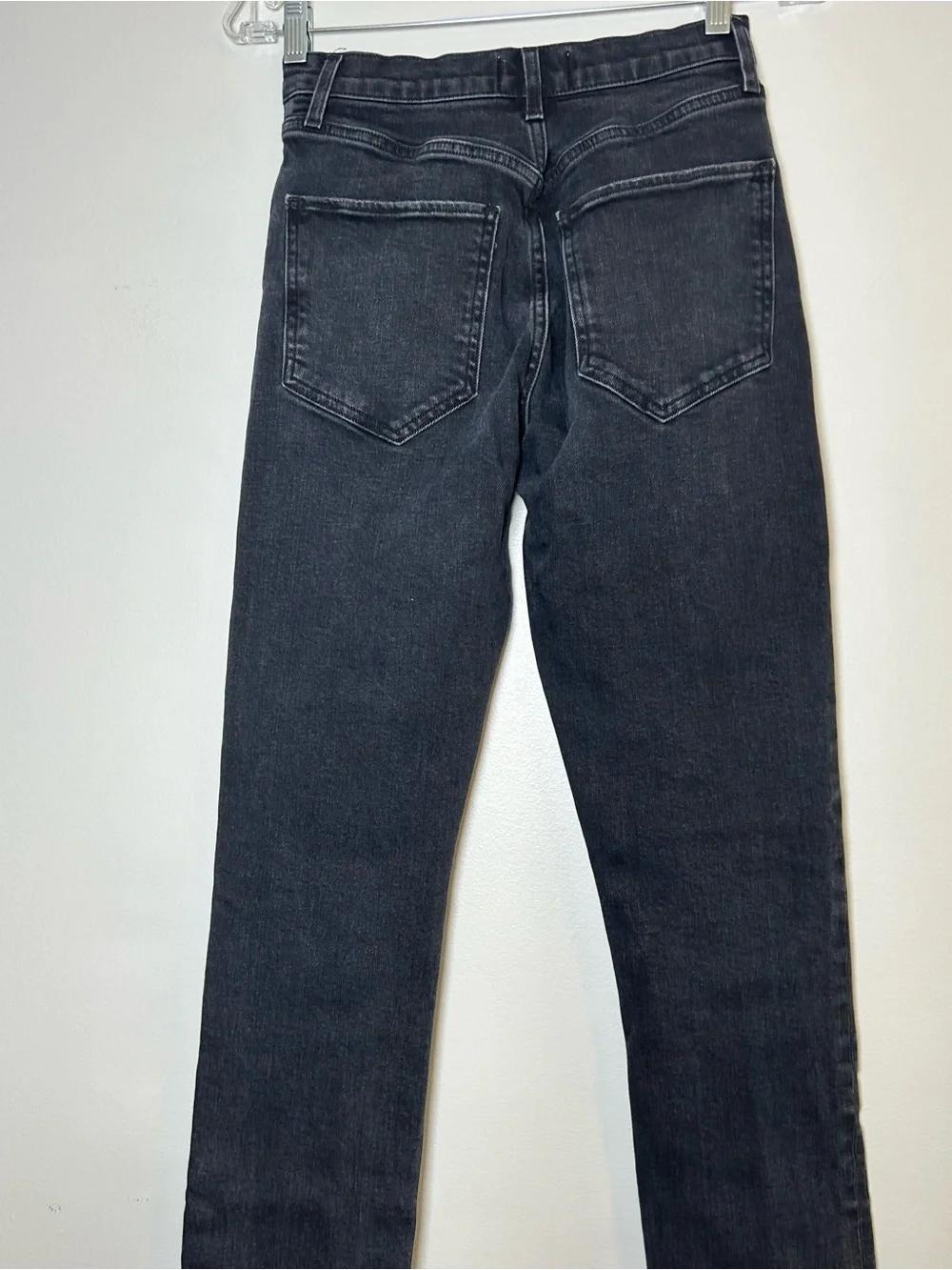 AGOLDE Riley bottom fly Black Straight-Leg Jeans women’s 25 high rise premium